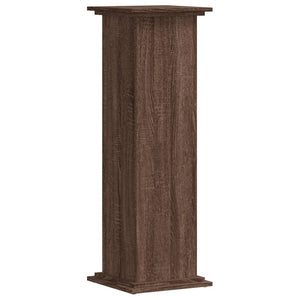 vidaXL Plant Stand Brown Oak 33x33x100 cm Engineered Wood