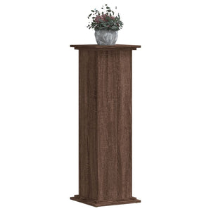 vidaXL Plant Stand Brown Oak 33x33x100 cm Engineered Wood