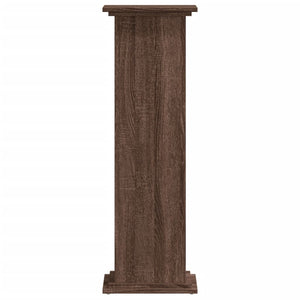 vidaXL Plant Stand Brown Oak 33x33x100 cm Engineered Wood