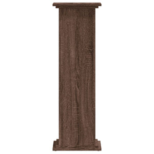 vidaXL Plant Stand Brown Oak 33x33x100 cm Engineered Wood