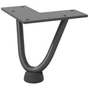 vidaXL Hairpin Table Legs 4 pcs Anthracite 10 cm Solid Steel