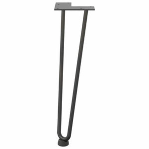 vidaXL Hairpin Table Legs 4 pcs Anthracite 42 cm Solid Steel