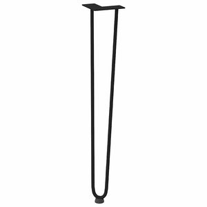 vidaXL Hairpin Table Legs 4 pcs Black 72 cm Solid Steel