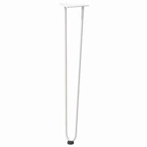 vidaXL Hairpin Table Legs 4 pcs White 72 cm Solid Steel