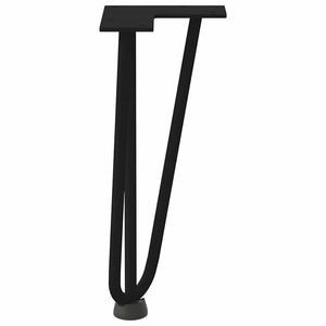 vidaXL Hairpin Table Legs 4 pcs Black 30 cm Solid Steel