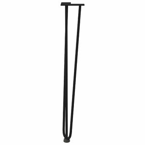 vidaXL Hairpin Table Legs 4 pcs Black 72 cm Solid Steel