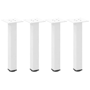 vidaXL Coffee Table Legs 4 pcs White 30-32 cm Steel