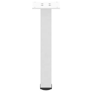 vidaXL Coffee Table Legs 4 pcs White 30-32 cm Steel