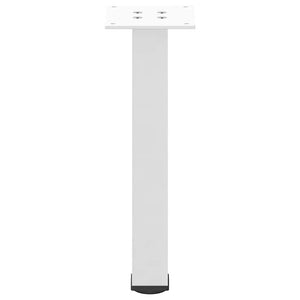 vidaXL Coffee Table Legs 4 pcs White 30-32 cm Steel