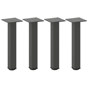 vidaXL Coffee Table Legs 4 pcs Anthracite 30-32 cm Steel