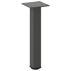 vidaXL Coffee Table Legs 4 pcs Anthracite 30-32 cm Steel