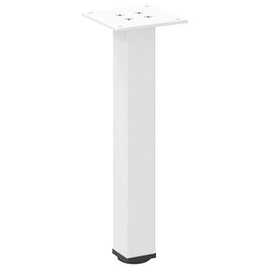 vidaXL Coffee Table Legs 4 pcs White 42-44 cm Steel