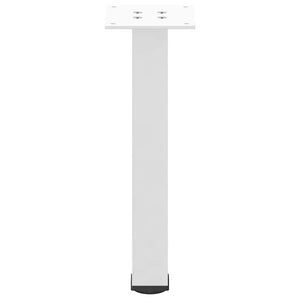 vidaXL Coffee Table Legs 4 pcs White 42-44 cm Steel