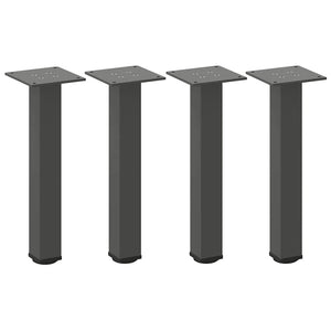 vidaXL Coffee Table Legs 4 pcs Anthracite 42-44 cm Steel