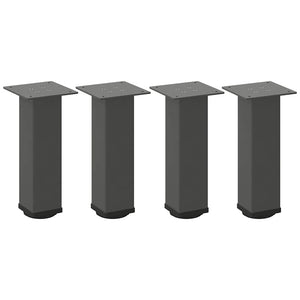 vidaXL Coffee Table Legs 4 pcs Anthracite 42-44 cm Steel