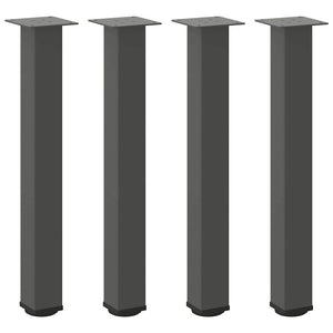 vidaXL Coffee Table Legs 4 pcs Anthracite 72-74 cm Steel