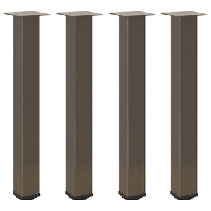 vidaXL Coffee Table Legs 4 pcs Natural Steel 72-74 cm Steel