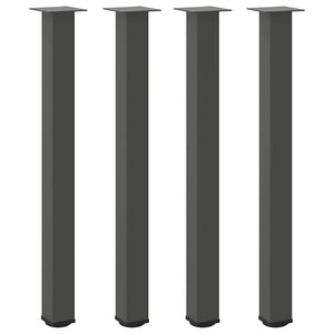 vidaXL Coffee Table Legs 4 pcs Anthracite 100-102 cm Steel