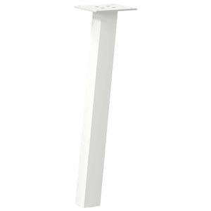 vidaXL Coffee Table Legs 4 pcs White 30 cm Steel