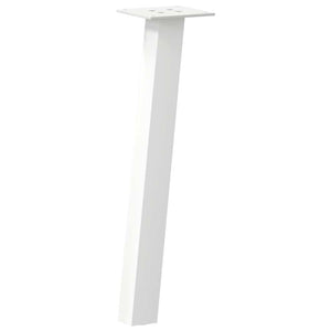 vidaXL Coffee Table Legs 4 pcs White 42 cm Steel