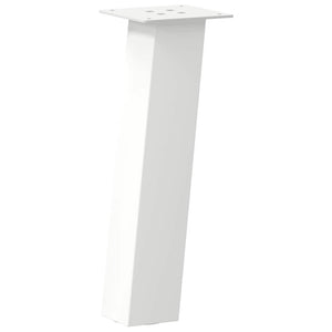 vidaXL Coffee Table Legs 4 pcs White 30 cm Steel