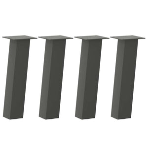 vidaXL Coffee Table Legs 4 pcs Anthracite 30 cm Steel