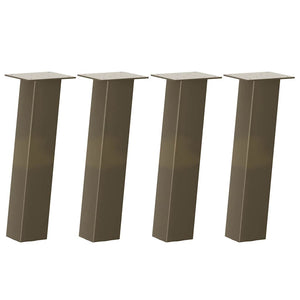 vidaXL Coffee Table Legs 4 pcs Natural Steel 30 cm Steel