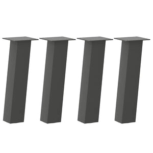 vidaXL Coffee Table Legs 4 pcs Anthracite 42 cm Steel