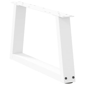 vidaXL Dining Table Legs V-Shape 2 pcs White 60x(30-31.3) cm Steel