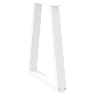 vidaXL Coffee Table Legs V-Shape 2 pcs White 50x(72-73) cm Steel