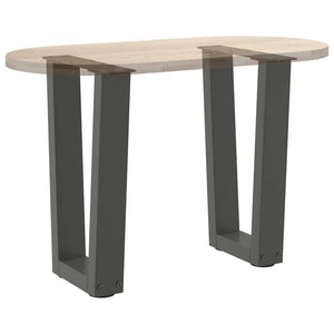 vidaXL Dining Table Legs V-Shape 2 pcs Anthracite 28x(42-43.3) cm Steel