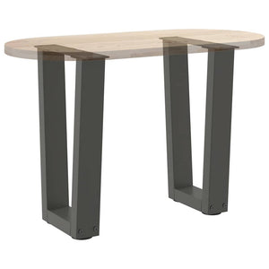 vidaXL Dining Table Legs V-Shape 2 pcs Anthracite 38x(42-43.3) cm Steel