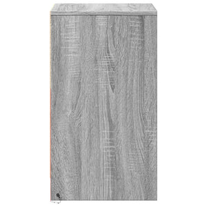 vidaXL Bedside Cabinets with LED Lights 2 pcs Grey Sonoma Engineered Wood