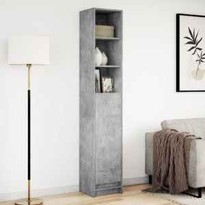 vidaXL Sideboard with LED Concrete Grey 36x32.5x200 cm Engineered Wood