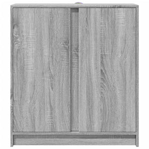 vidaXL Sideboard with LED Grey Sonoma 77x34x85 cm Engineered Wood