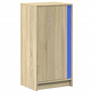 vidaXL Sideboard with LED Sonoma Oak 42.5x34x85 cm Engineered Wood