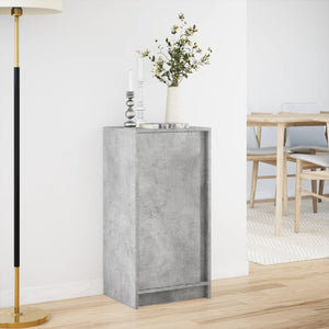 vidaXL Sideboard with LED Concrete Grey 42.5x34x85 cm Engineered Wood