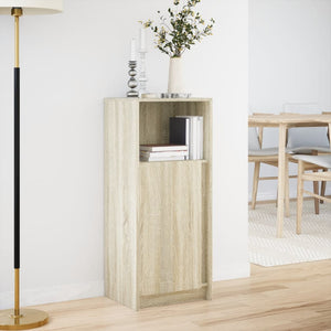 vidaXL Sideboard with LED Sonoma Oak 42.5x34x100 cm Engineered Wood