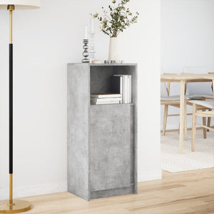 vidaXL Sideboard with LED Concrete Grey 42.5x34x100 cm Engineered Wood