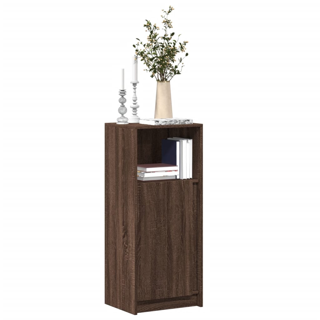 vidaXL Sideboard with LED Brown Oak 42.5x34x100 cm Engineered Wood