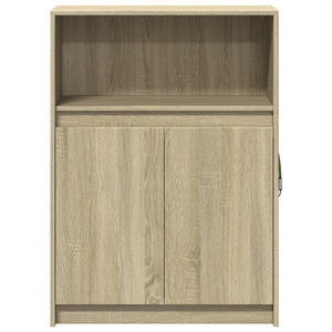 vidaXL Sideboard with LED Sonoma Oak 72x34x100 cm Engineered Wood