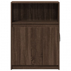 vidaXL Sideboard with LED Brown Oak 72x34x100 cm Engineered Wood