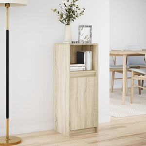 vidaXL Sideboard with LED Sonoma Oak 38x34x100 cm Engineered Wood