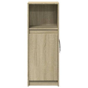 vidaXL Sideboard with LED Sonoma Oak 38x34x100 cm Engineered Wood