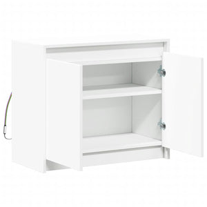 vidaXL Sideboard with LED White 72x34x61 cm Engineered Wood