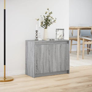 vidaXL Sideboard with LED Grey Sonoma 72x34x61 cm Engineered Wood