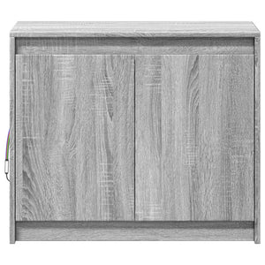 vidaXL Sideboard with LED Grey Sonoma 72x34x61 cm Engineered Wood