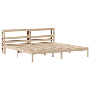 vidaXL Bed Frame without Mattress 200x200 cm Solid Wood Pine