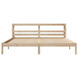 vidaXL Bed Frame without Mattress 200x200 cm Solid Wood Pine