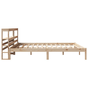 vidaXL Bed Frame without Mattress 200x200 cm Solid Wood Pine